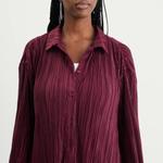 Плиссовая рубашка 4Th & Reckless, бордовый - фото 5