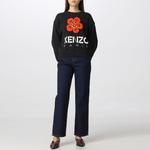 Свитер женский Kenzo Boke Flower-intarsia, черный - фото 5