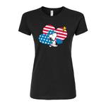 Детская футболка Peanuts Snoopy с сердечками и графическим рисунком Licensed Character, черный - фото