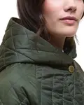 Стеганая куртка с капюшоном Хилари Barbour, зеленый - фото 4