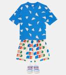 Хлопковые шорты с принтом Momo Jellymallow, слоновая кость - фото 2