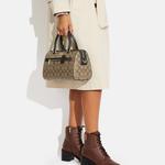 COACH Сумка Роуэн средняя хаки черная - фото 4