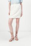 Мини-юбка PCMARGARITA SHORT SKIRT Pieces, кремовый - фото