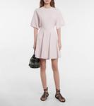 Плиссированное мини-платье ALAÏA, розовый - фото 2