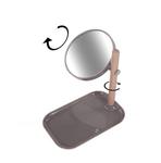 Косметическое зеркало, серый - фото 3