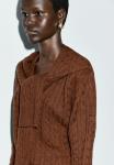 Кардиган Massimo Dutti BUTTONED LONG SLEEVE WITH , Brown - фото 4