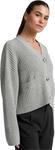 Свитер Beyond Yoga Women's Soft Wool Blend Cardigan, Gray Heather - фото 2