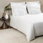 Пододеяльник Frette Classic из перкаля с вышивкой 230x230, белый - фото 4