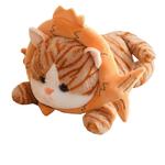 Трансформирующаяся плюшевая игрушка кот Happy Fish, серый - фото 7