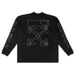 Off-White Футболка с воротником-стойкой Серая - фото 2