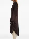 Вельветовое платье-рубашка миди Aeron, коричневый - фото 4