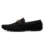 BAGE Лоферы Gommino унисекс, черные матовые - фото