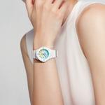 CASIO Часы Analog LRW 200H 2E2V, Blue Dial and White Band - фото 3