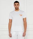 Футболка мужская Emporio Armani с цветным логотипом, белый - фото