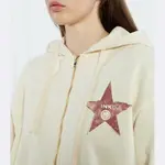 Уплотненная толстовка стандартного кроя Pinko, бежевый - фото 4