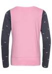 Лонгслив KangaROOS Shirt, цвет dark grey/rose - фото 3