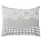 Подушка Cut Geo Standard Sham Peri Home, серый - фото