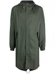 Плащ с капюшоном и кулиской Rains, зеленый - фото