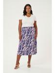 Юбка длиной до колена KAFFE curve, цвет abstract multi color print - фото