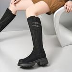 Высокие сапоги женские черные EBLAN - фото 7