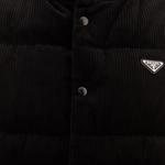 Пуховик мужской черный Prada - фото 3