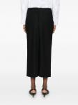 Шерстяная юбка миди Carven, черный - фото 4