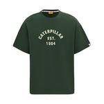 Футболка мужская CAT, темно-зеленый - фото