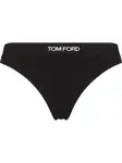 Трусы-стринги с логотипом TOM FORD, черный - фото