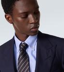 Шелковый галстук жаккард Zegna, Dark Brown - фото 3