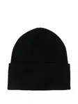 Шапка с вышитым логотипом KARL LAGERFELD, черный - фото 2