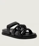 Кожаные тапочки EAGLE Kurt Geiger, черный - фото