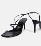 Плетёные кожаные сандалии Loop 75 Khaite, черный - фото 5