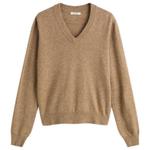 Вязаный джемпер с V-образным вырезом Entire Studios, Camel - фото