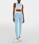 Леггинсы с высокой талией Palm Angels, Blue Multi - фото 2