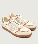 Кожаные кроссовки Ea7, бежевый - фото 2