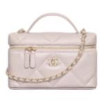 CHANEL Кожаная косметичка Women's Light Pink - фото 2