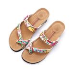 Шлепанцы женские Golofi, цвет 117 black small flower - фото 19