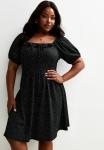 Платье New Look Curves CURVES MIDI, Black Pattern/Black - фото