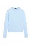 Джемпер Massimo Dutti LONG SLEEVES WITH CREW NECK, Light Blue - фото 7