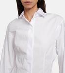 Хлопковая рубашка ALAÏA, белый - фото 4