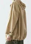 Пышный тренч с капюшоном Massimo Dutti, Beige - фото 3