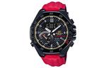 Мужские часы EDIFICE Black ECB-10HR CASIO, красно-черные - фото 2
