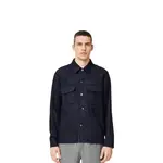 Рубашка Unisex Uniqlo Checked Overshirt, 69 темно-синий - фото 2