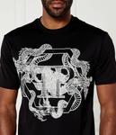 Футболка дракон шестиугольник Regular fit Philipp Plein, черный - фото 4