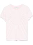 Coperni футболка со сборками, розовый - фото