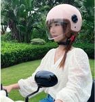 Шлем винтажный Dcoltmi-888 Motorcycle Vespa, розовый - фото 6