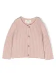 Кардиган в рубчик TEDDY & MINOU, розовый - фото