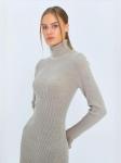 MixRay Вязаное платье в бежевом цвете - фото 4