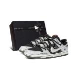 Кроссовки Nike Dunk Skateboard Shoes Men Low-Top Black Gray Silver - фото