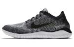Nike Free RN Flyknit 2018 Черный Белый Омбре - фото